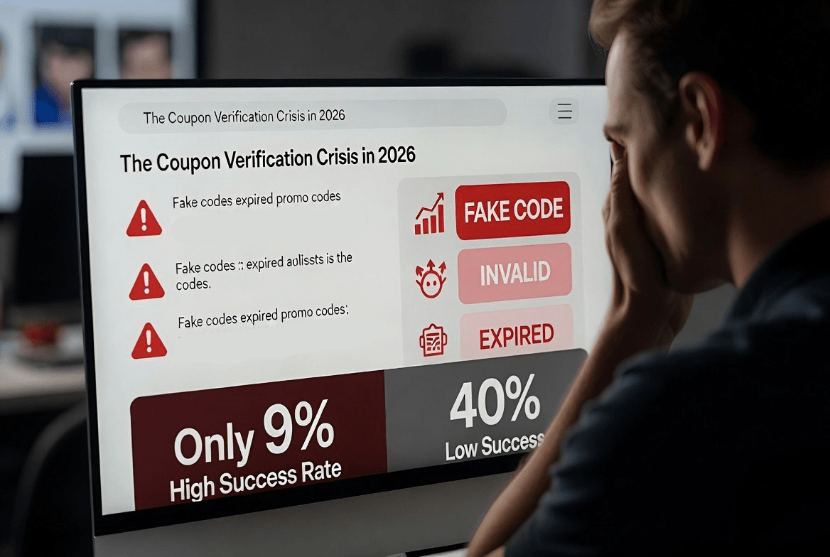 Coupon Industry Crisis 2026 - High Failure Rate of Unverified Codes